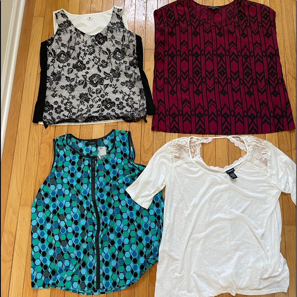 Forever21+, Torrid, APT 9, and Worthington bundle XL, 1X